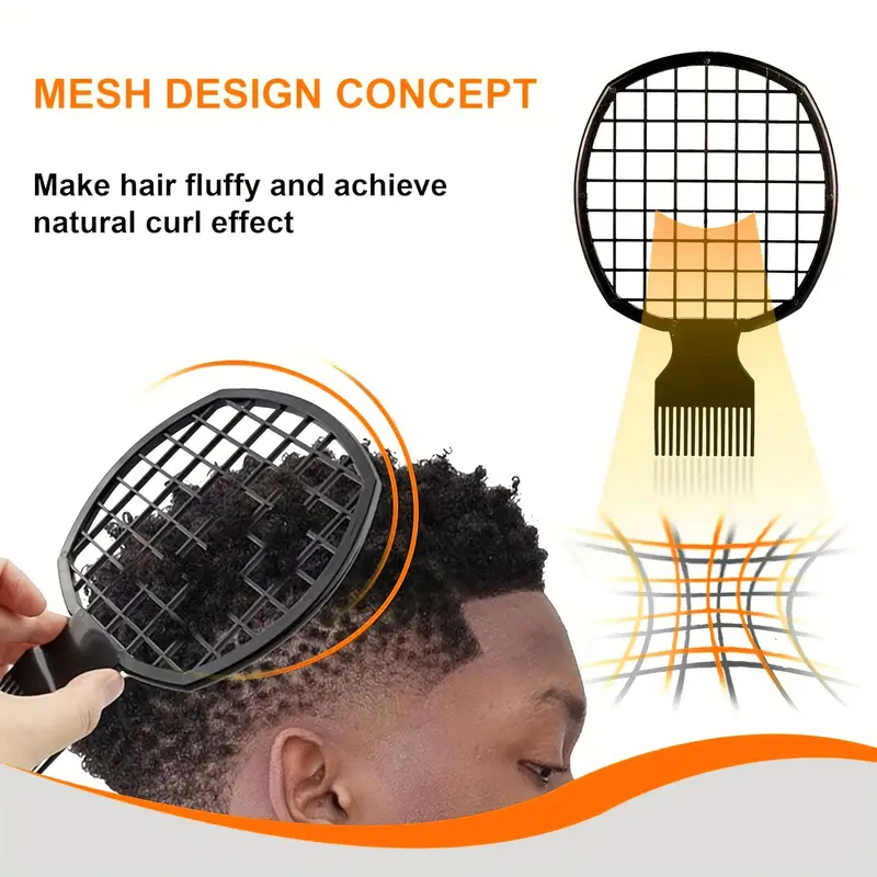 4pcs set hair sponge set with sponge glove metal hair pick comb hair twist comb for twist afro coil wave hair care barber salon daily use details 0