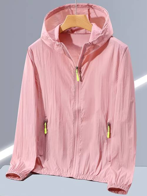 womens clothing outdoor wear womens ice clothing womens summer clothing womens jacket womens hooded clothing womens short jacket hooded stylish 2026 new summer outfit age reducing womens thin jacket top ns702