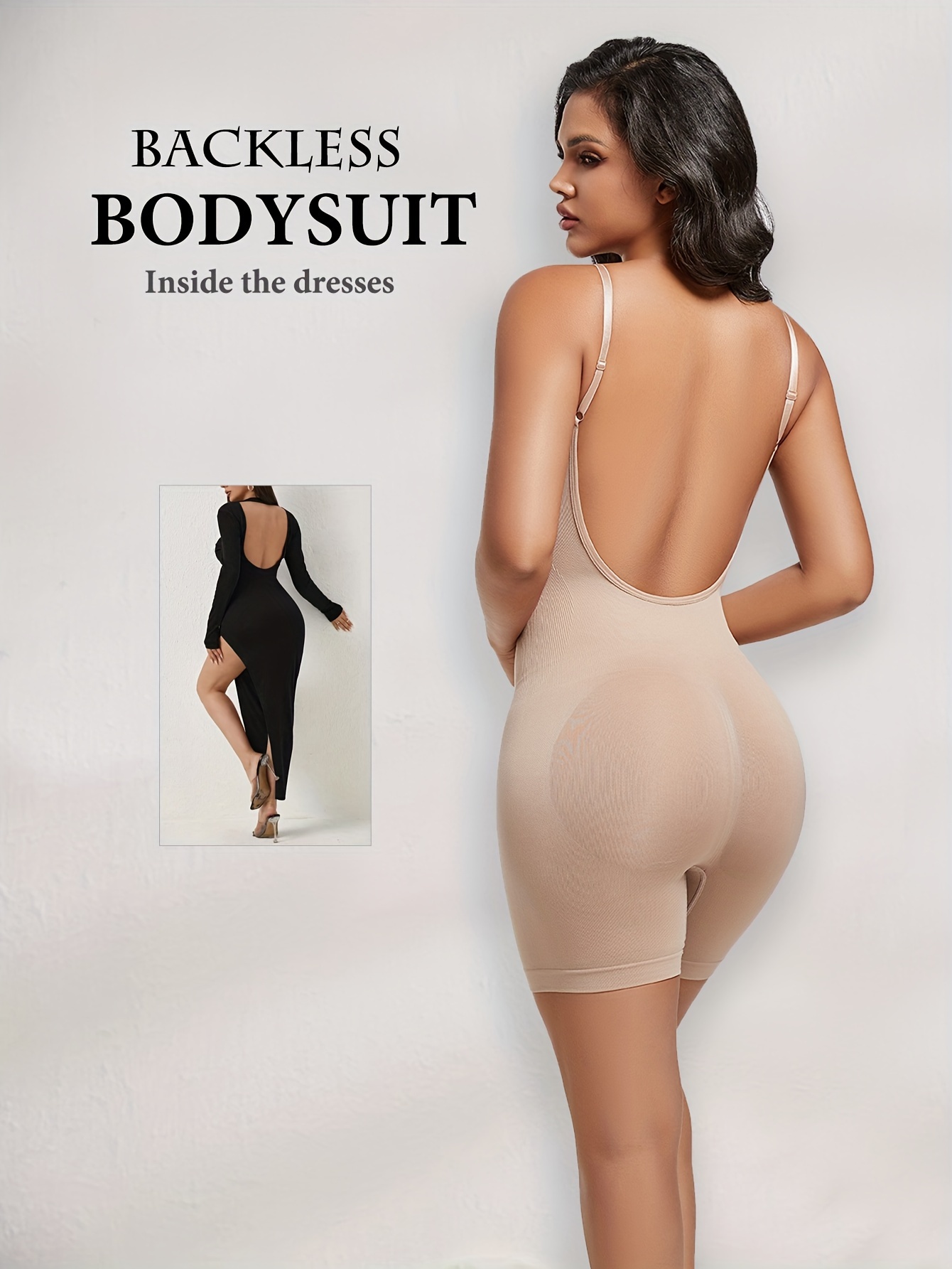 plunging backless dress Plunging Neck Lace Tie Back Cami Boho Black Dress  Glam Clique