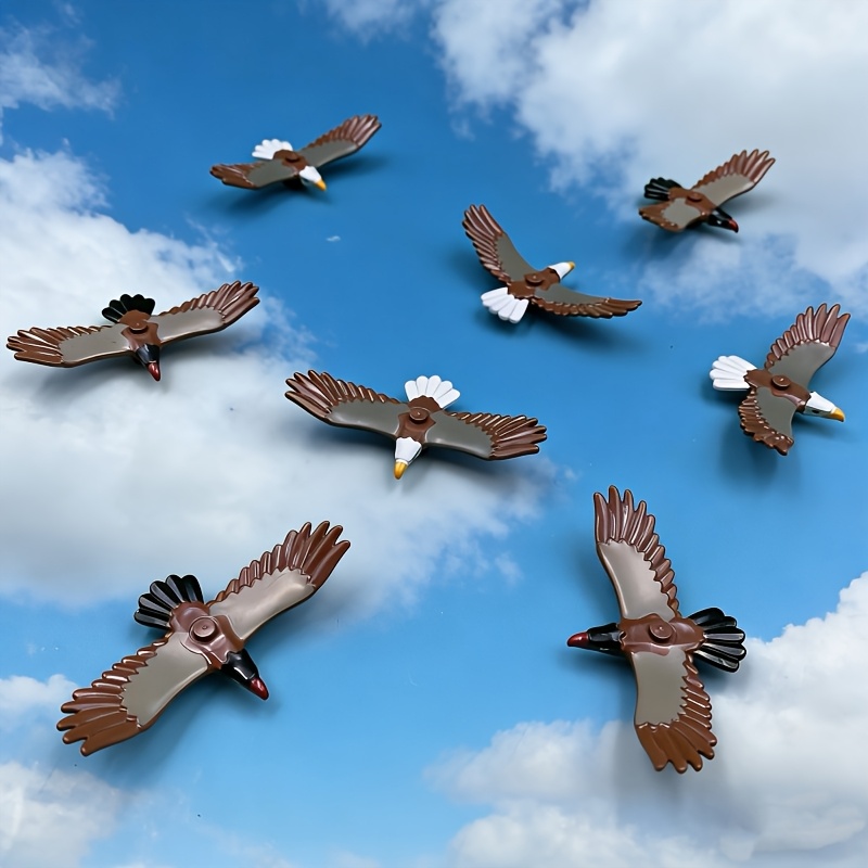 5pcs Cute Bird and Eagle Animal Building Blocks Set