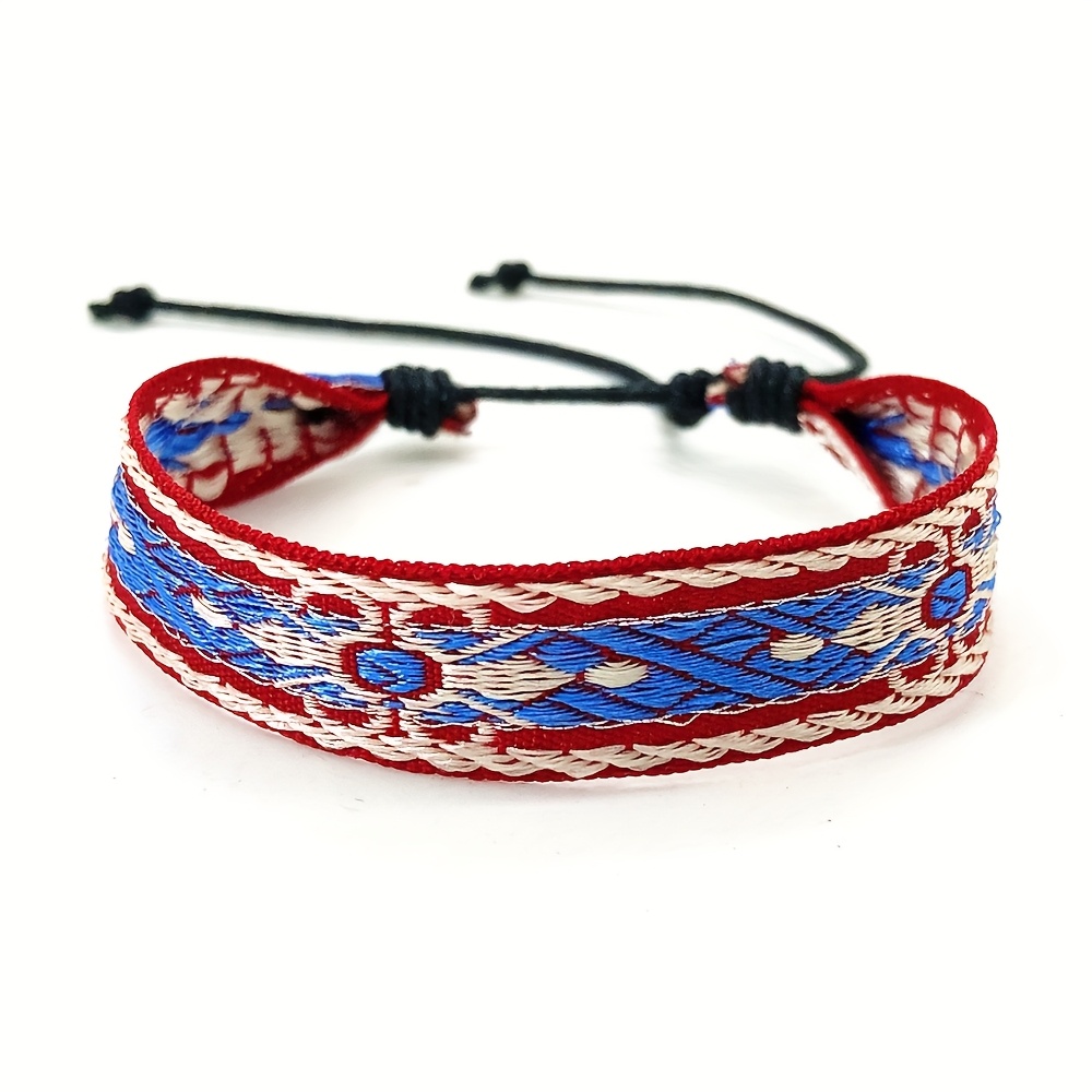 Artistic Retro Ethnic Woven Bracelet, Handcrafted for Friends