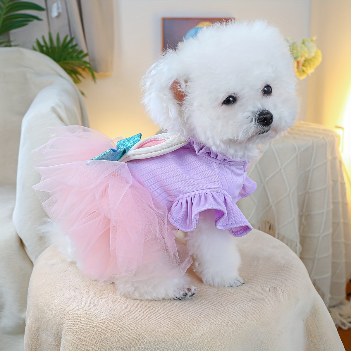 easter bunny dog dress lavender tulle skirt Temu Ireland