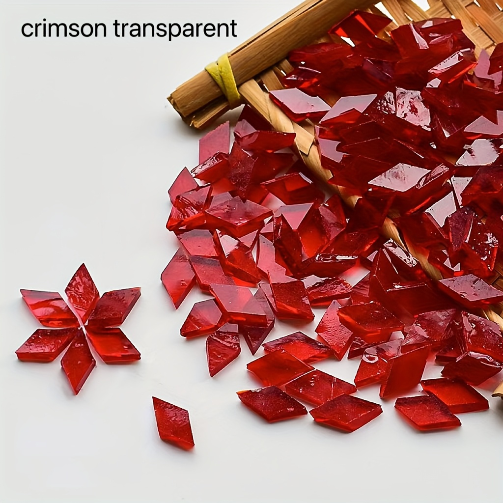 E-shop 80/50 Stück hochtransparentes Glas für Mosaiklampen, kreative Kunstprojekte, handgefertigte Lampenständer und Kerzenhalter, Untersetzer,