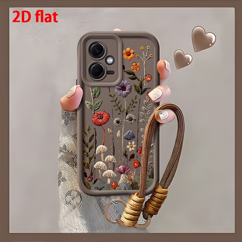 TEMU Phone Case: 2d Flat Phone Case Suitable For Redmi Note 12| Note 12 Pro 5g/ Note 12 Pro  Stylish Minimalist Retro Tpu Case Protective Phone Cover