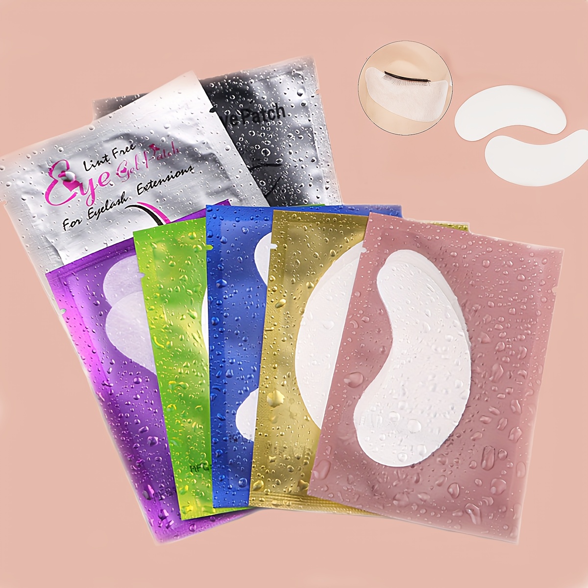 

50 Pairs Eyelash Extension Gel Pads, Hydrogel Natural Lint-free Under Eye Patches, Premium Beauty Tools For Lash Extensions