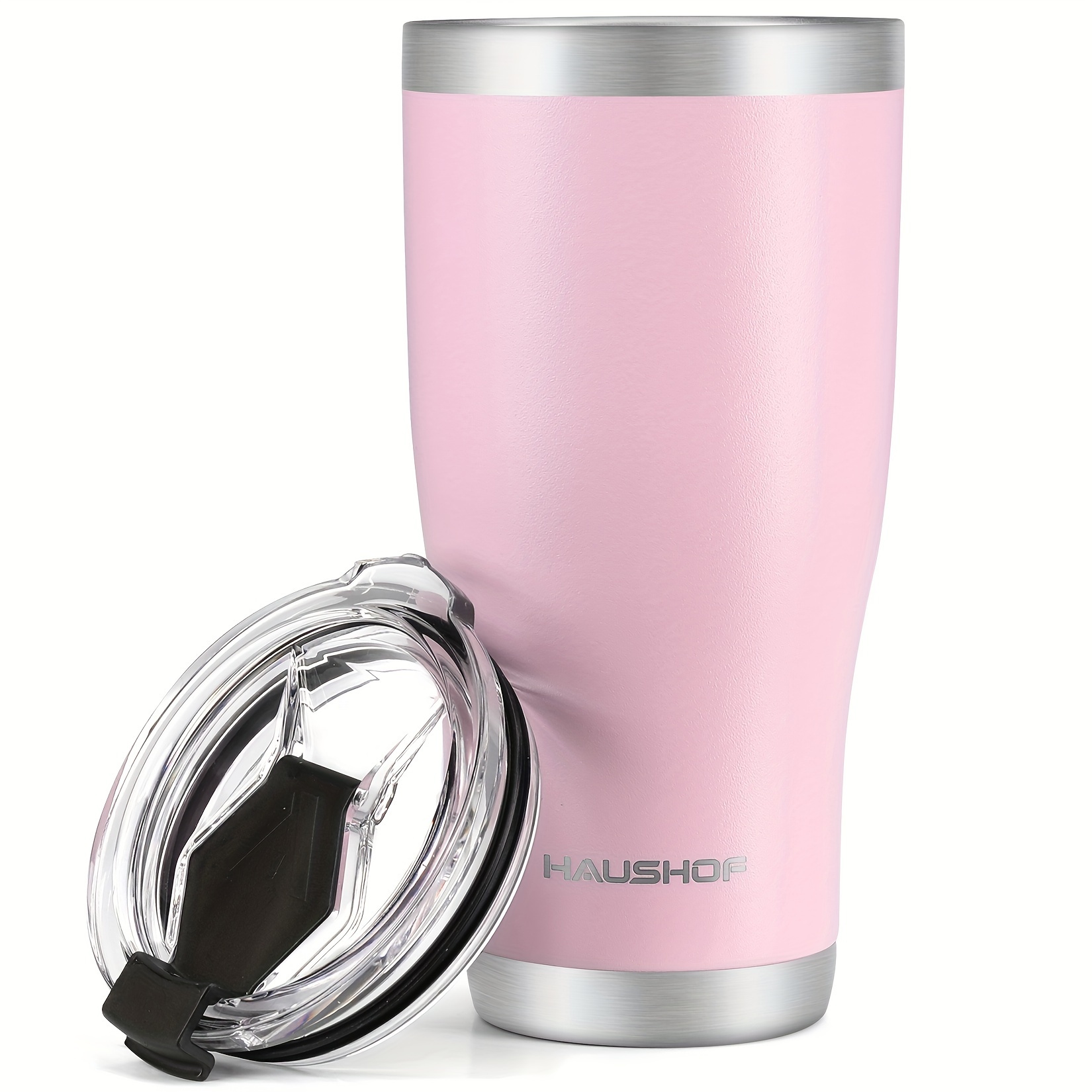 

Haushof 20oz Stainless Steel - Vacuum Insulated Travel Mug With Lid, Double Wall For Drinks, Ideal For Coffee & Water