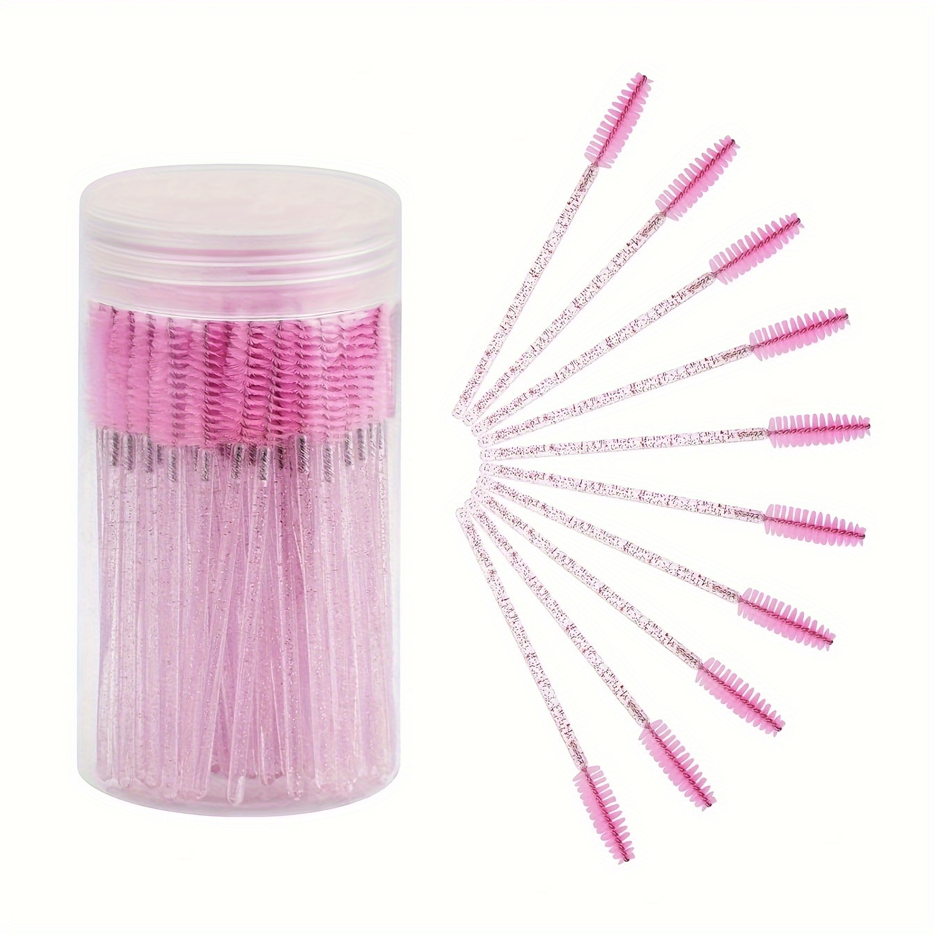 50pcs Disposable Eyelash & Eyebrow Brushes Mascara Wands