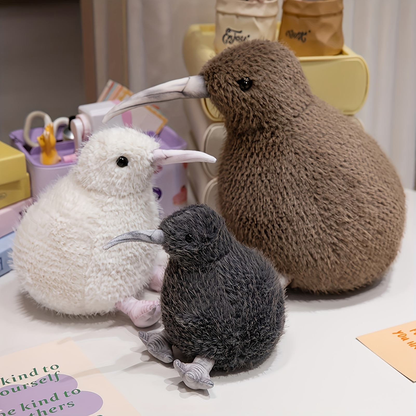 20Cm Realistic Kiwi Bird Plush Toy, Soft Stuffed Animal