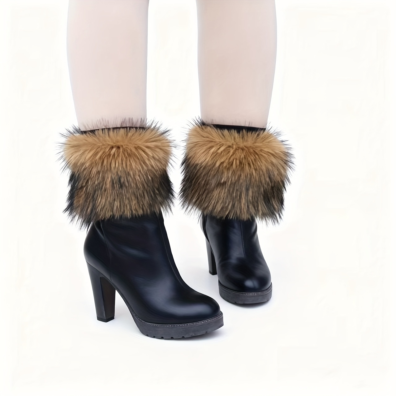 Leg Warmers. Shoe Collar. Faux. Decorative. Casual. Outdoor
