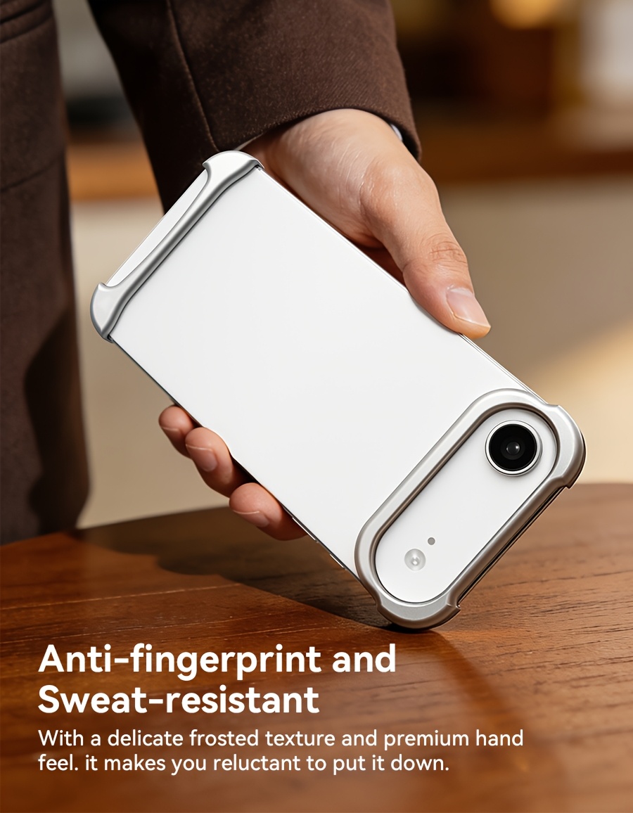 Phone Case: Aluminum SEBS Rubber Metal Bumper Double-layer Arc Case Phone Case for iPhone 17 Pro Max 17 Air Pro Unique Design High-strength Phone Cover Minimalist Case Bare-metal Feel