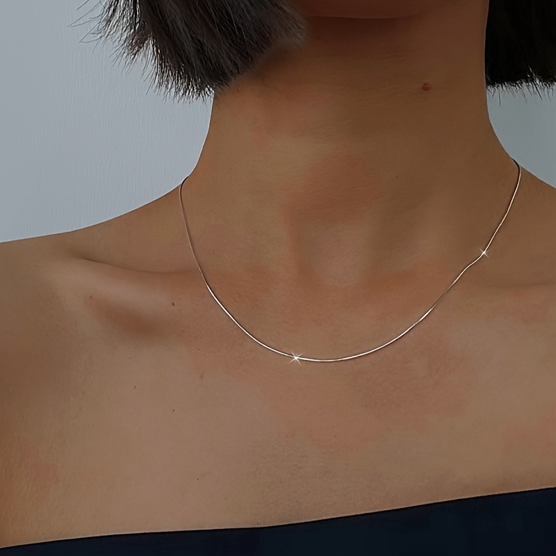 Stylish S925 Silver Necklace for Parties and Festivals