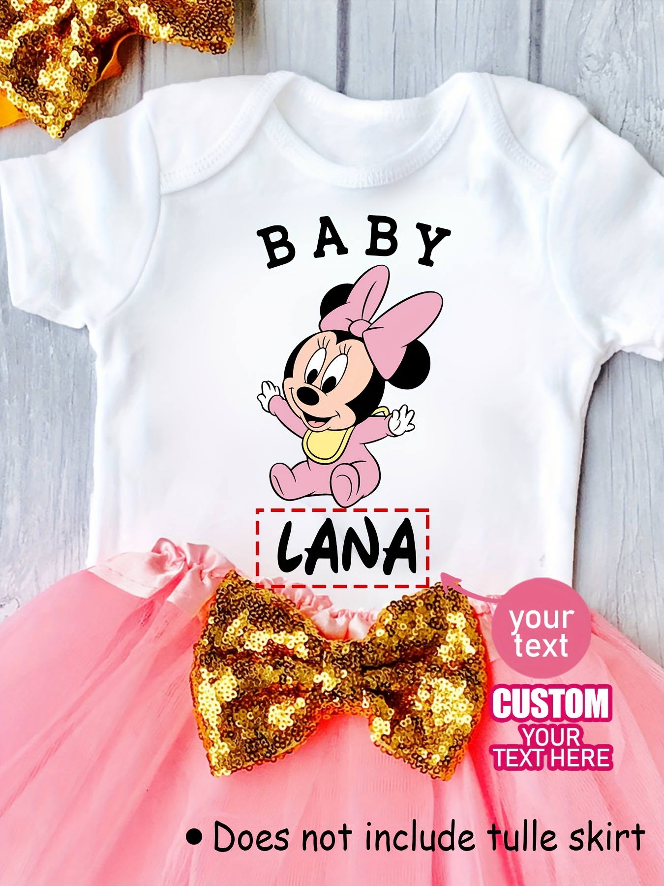Aanpasbare Minnie Mouse babyromper