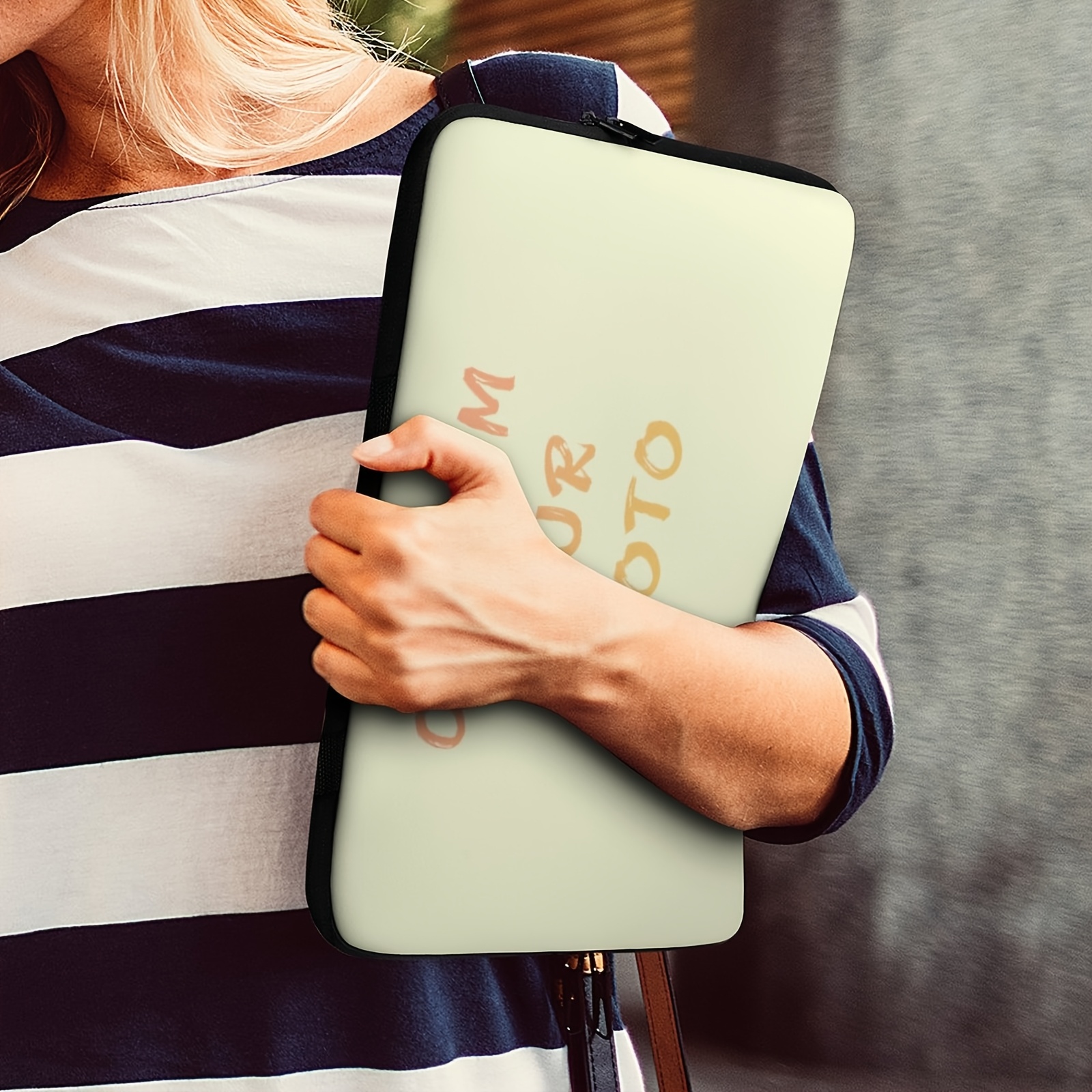 Custom Personalized Laptop Bag with 2D Flat Printing