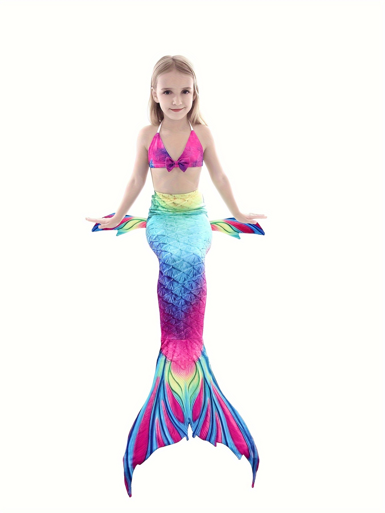 Coral Carnival Girls Swimsuit, Swimmable Mermaid Fun