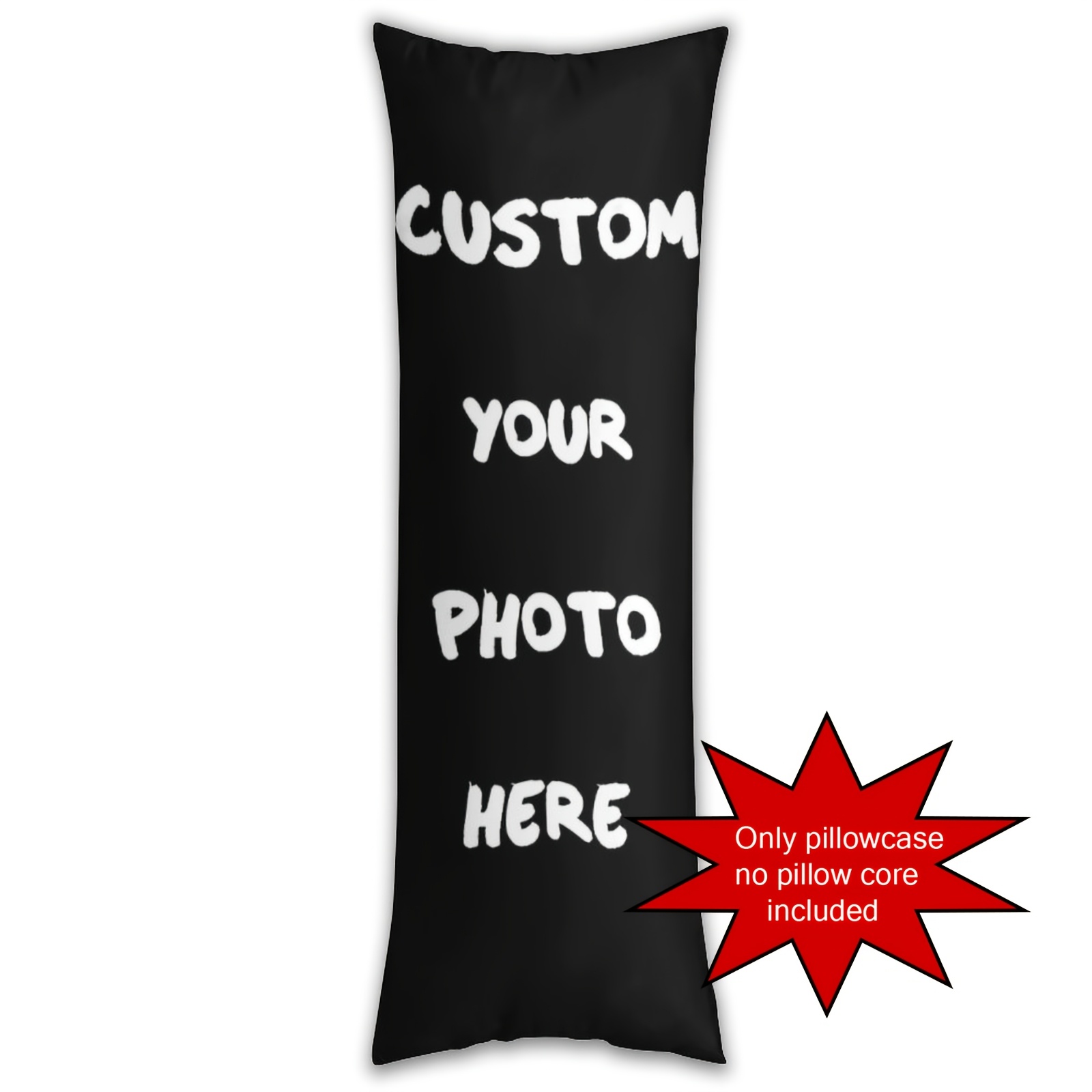 TEMU 1pc, Customizable Fashionable And Beautiful Design Pattern Personalized Body Pillow Cover Photo, Multifunctional Deep Support For Single And