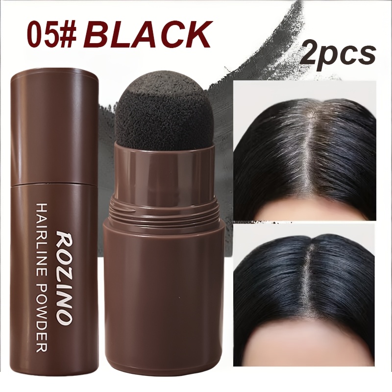 2pcs Hairline Powder Pads And Hair Shadow Sponge Pens. Are Used To Cover Gray , Shape The Hair, And With Hair Texture. Have Strong Covering Power And Perfectly Match The Hair , A Perfect Hairline