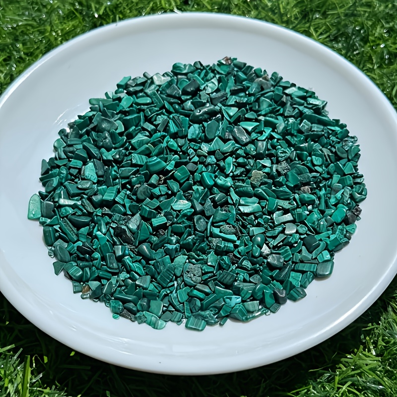 

100g Malachite Crystal Chips - Natural Droplet-shaped Stones For , Home