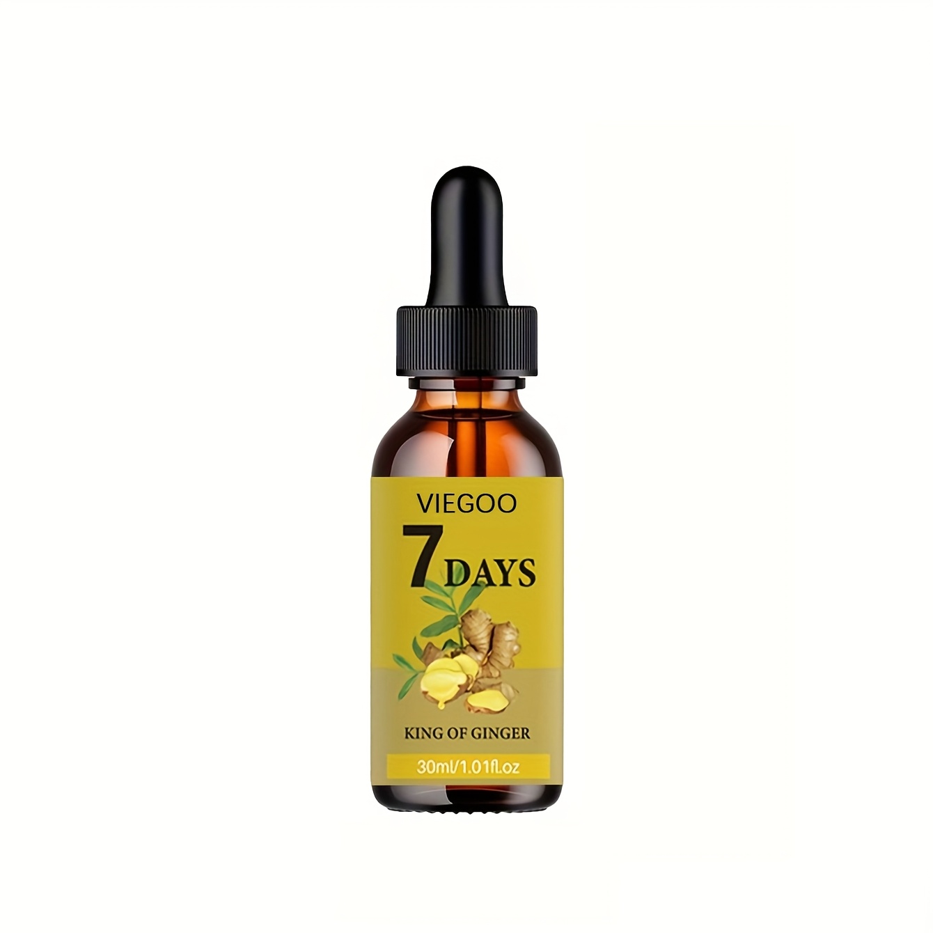 Image of 7 Days King Of Ginger Oil, 30ml - Oil Control & Moisturizing Serum With Natural Ginger Extract For Y Smooth Hair, Unisex-adult, Liquid Form, Normal Hair Type, Hair Care Oil Moisturizing Effect