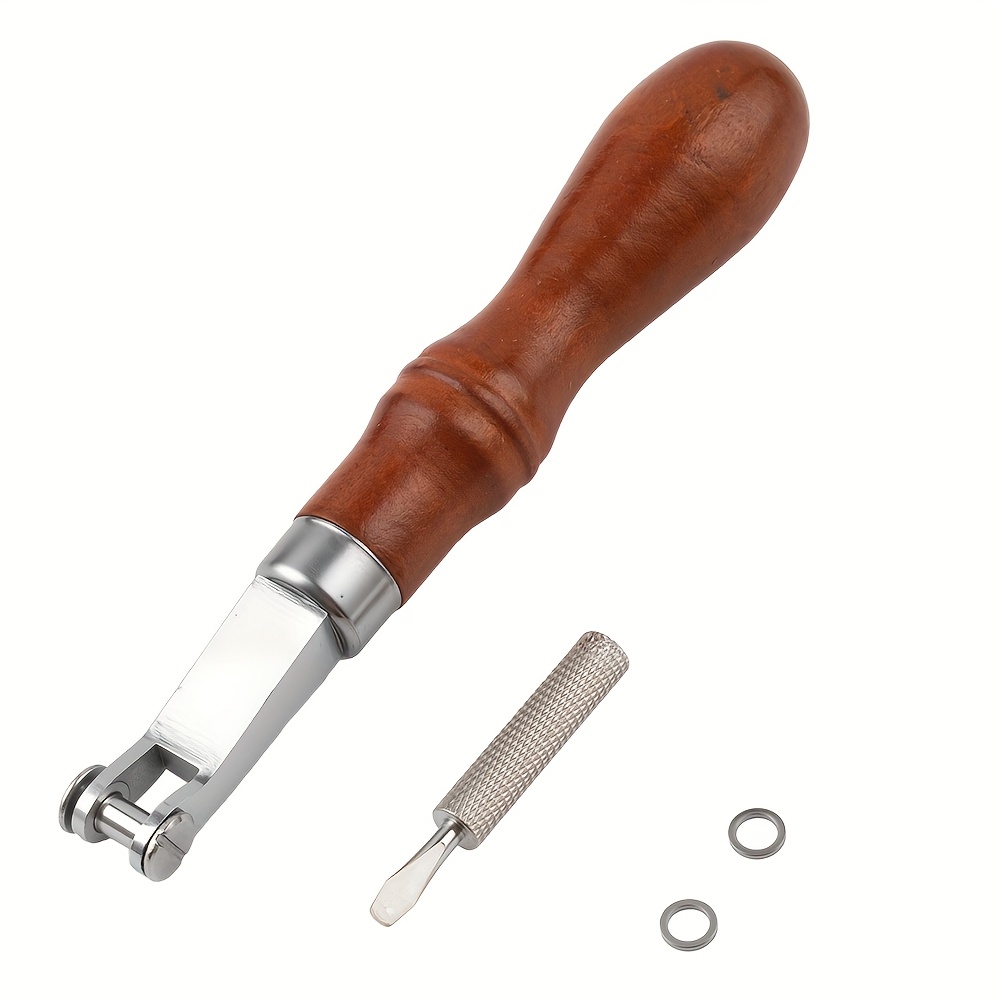 1pc Hobbyworker Metal Embossing With - Sturdy Ergonomic Handle & Mechanism For Diy Crafting, Belt Making, Textured Patterns On Surfaces, Diy Wallet Making