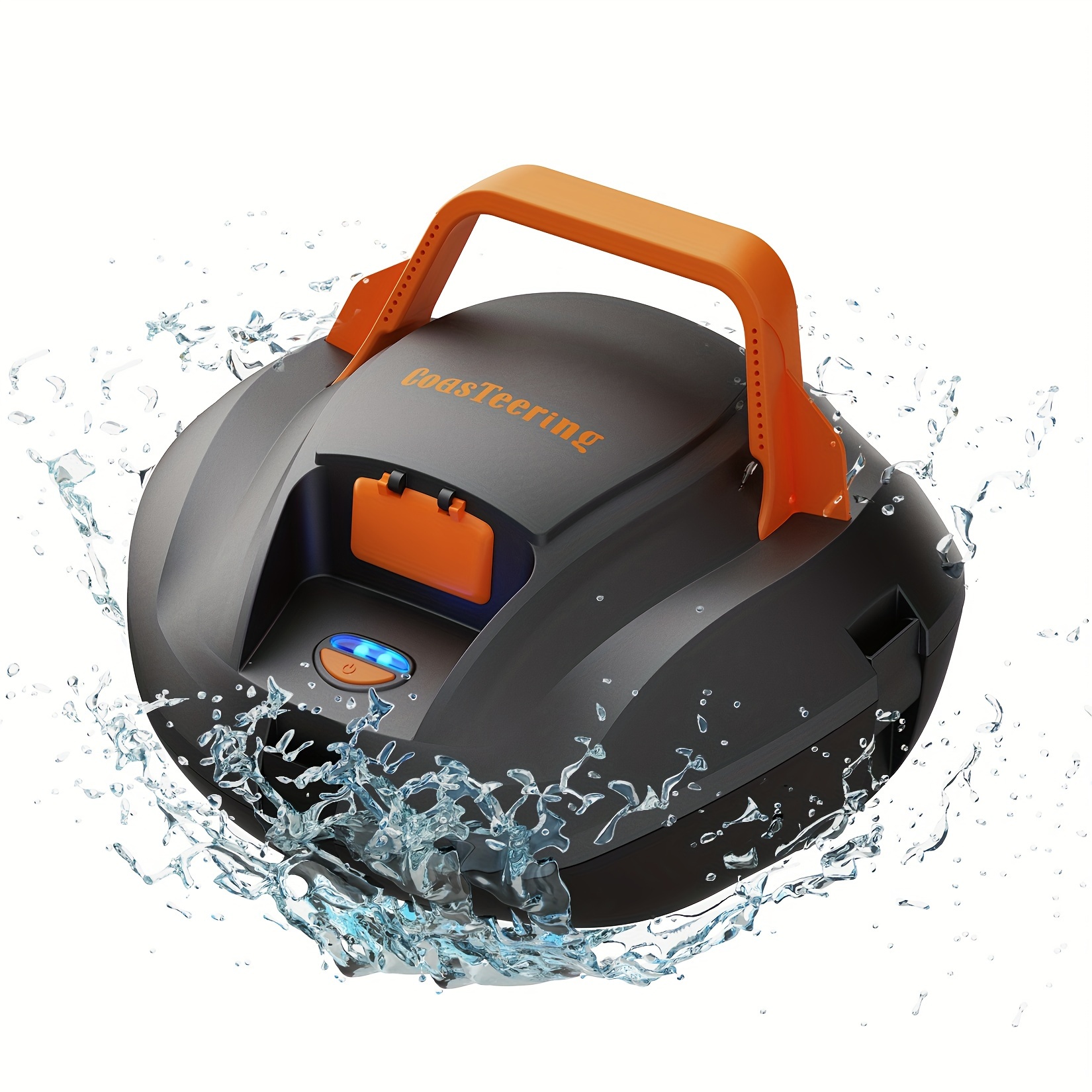 

Pool Vacuum Robot, Cordless Robotic Pool Cleaner With 100 Mins Runtime, Powerful Suction, Fast Charging, Self-parking, Ideal For Above Ground/inground Pools Up To 850 Sq.ft