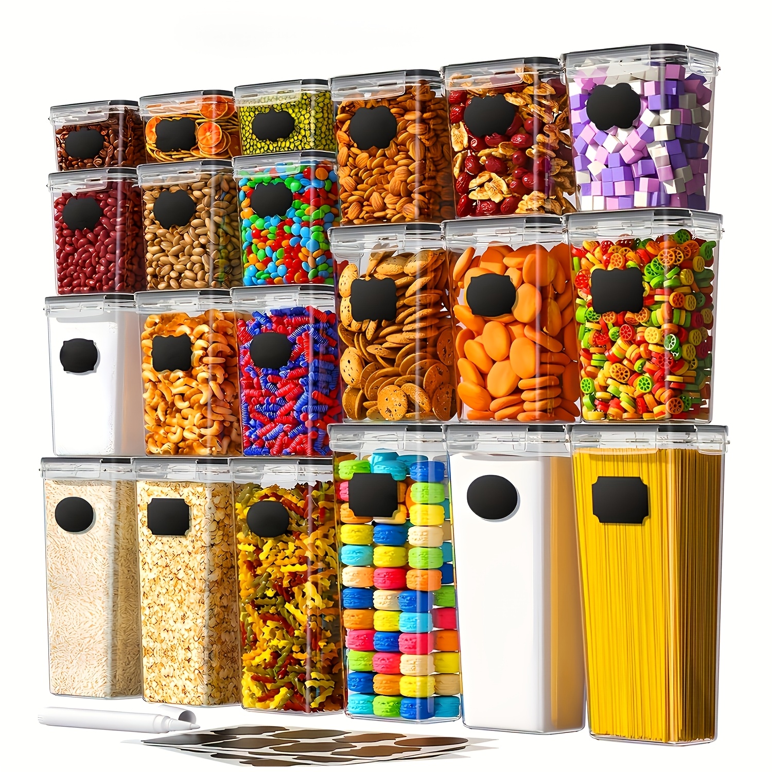 24pcs Kitchen Storage Container Set Meal Prep Containers