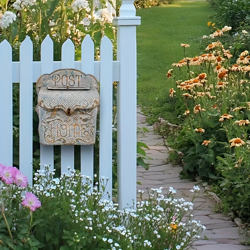 Wall Mounted Post Box Mailboxes Letter Box Metal Farmhouse Post