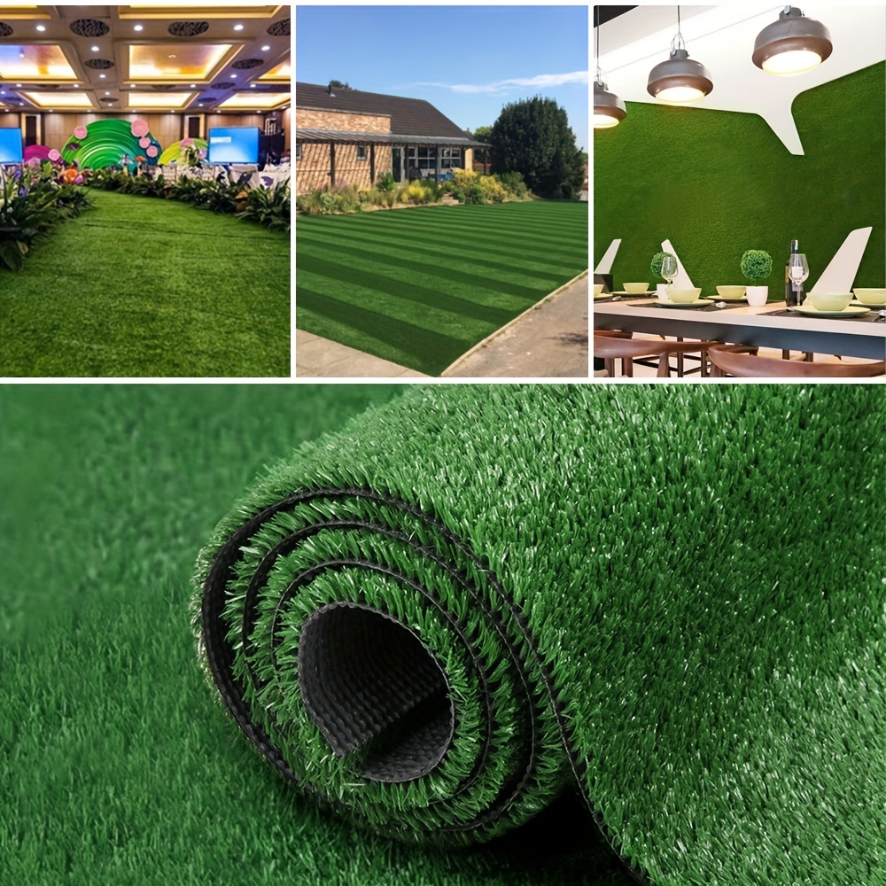 

Pet Grow Custom Sizes Artificial Grass Turf Lawn With Drainage, 0.4 Inch Fake Grass Rug Indoor Outdoor Party Wedding Christmas Turf Rug, Faux Grass Rug Carpet For Pets