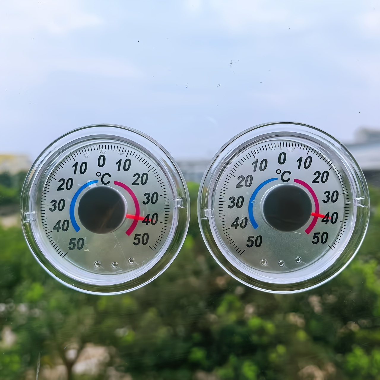 TEMU 2 Pack Of Indoor And Outdoor Thermometers, No Battery Needed, Ideal For Home, Garden, Or Outdoor Use - Perfect Gift For , Garden Temperature