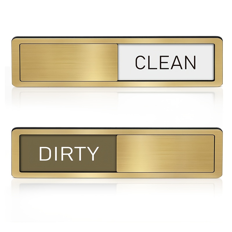 TEMU Strong Self Adhesive Dirty Cleaning Mark Slidable Dirty Home Farmhouse Kitchen Decor Kitchen Gadgets Brushed Golden Silvery No Magnets Included