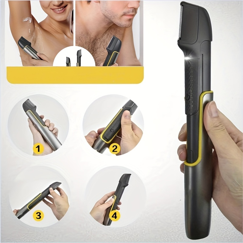 8108 Men'S Electric Shaver Body Hair Trimmer USB Rechargeable Shaver Retractable Leg Hair Clipper Father'S Day Good Gift