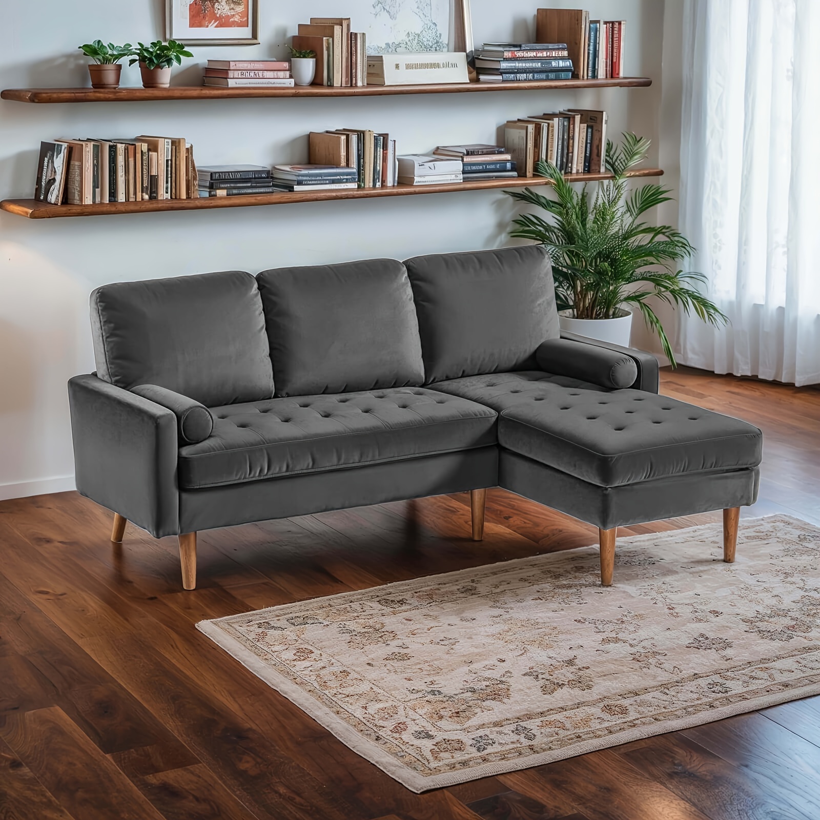 

Onvertible Sectional L Shaped Sofa