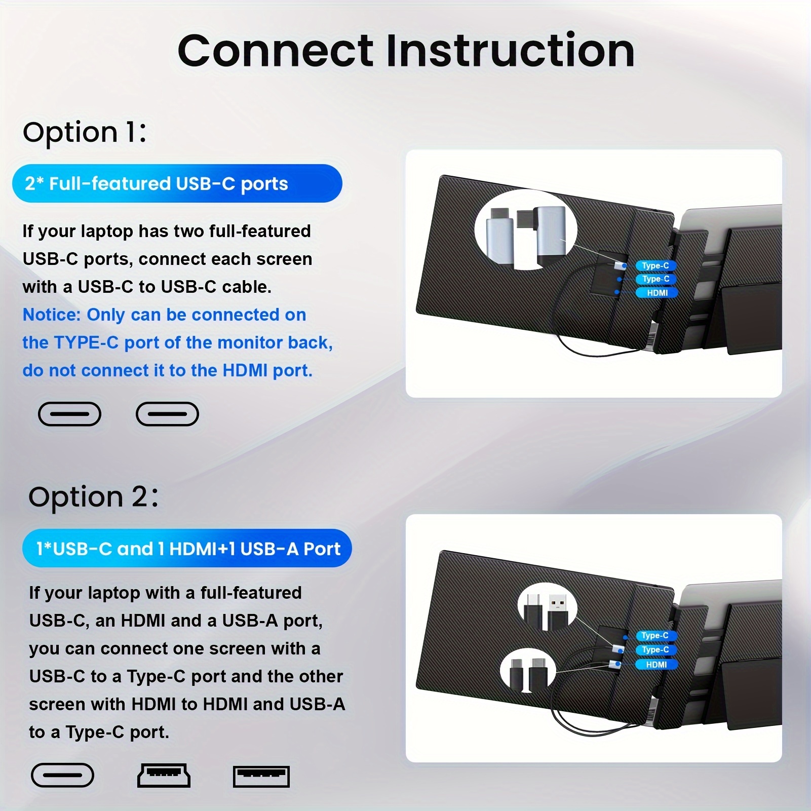 laptop screen monitor extender 1080p fhd triple portable monitor stand dual speakers fit for 13 16 1 laptop compatible with windows 14 triple screen extender details 1