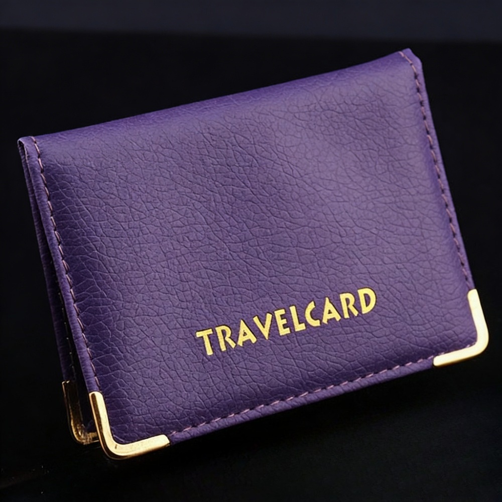 TEMU Card Pack 1pc Travel Card Holder For Bus And Rail Passes, Designed For Use