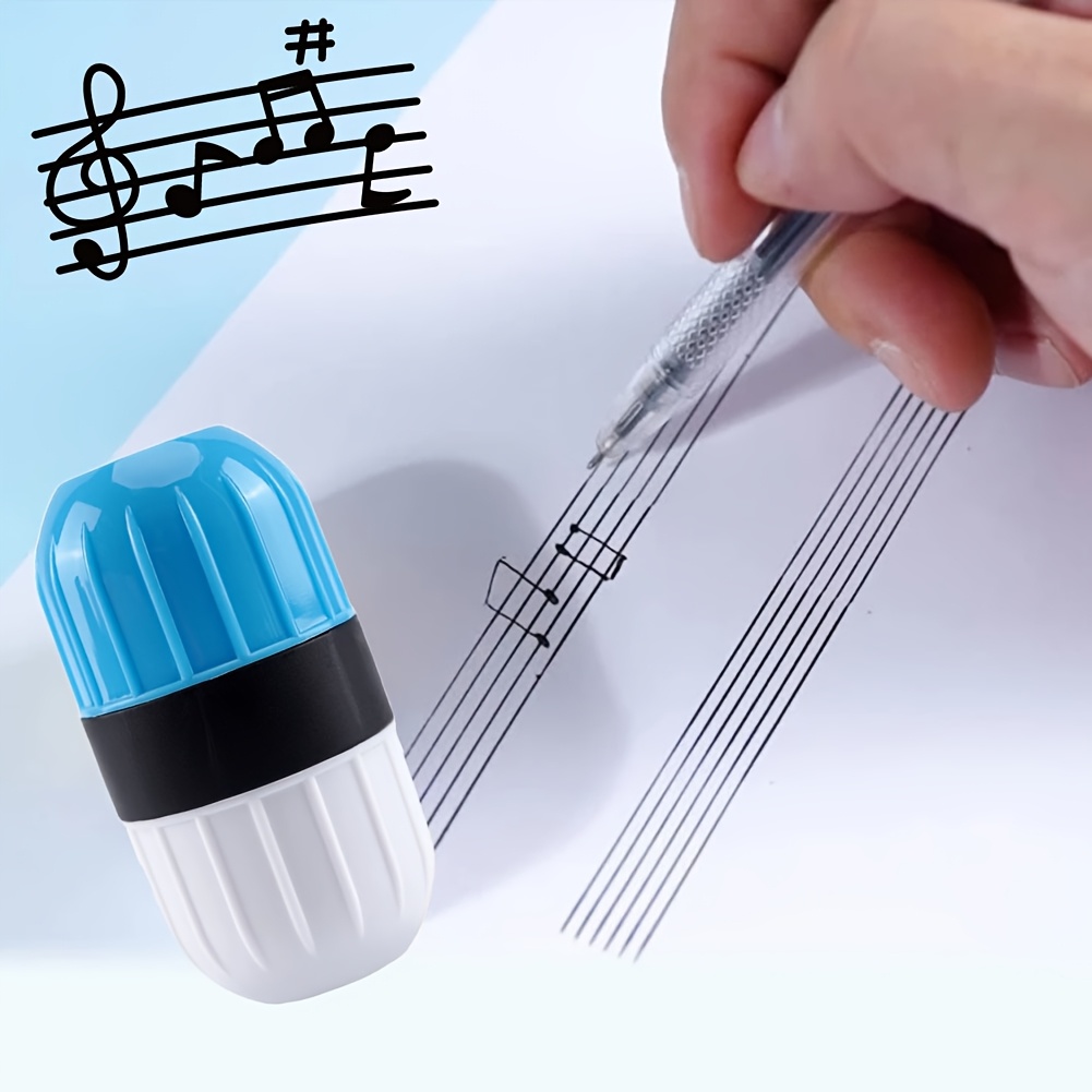E-shop Notenstempel, Notenzeilen-Zeichenstempel, Fünf- Sechszeiliger Notenstab-Stempel, ein Lehrmittel für Klavier- Gitarrenunterricht, zum Markieren