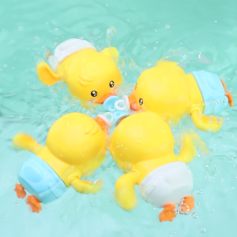 

Swimming Duck Toy Float Swimming Wind Up Duck Animal Bath Toys, Water Little Yellow Ducks Baby Toys Floating Cartoon