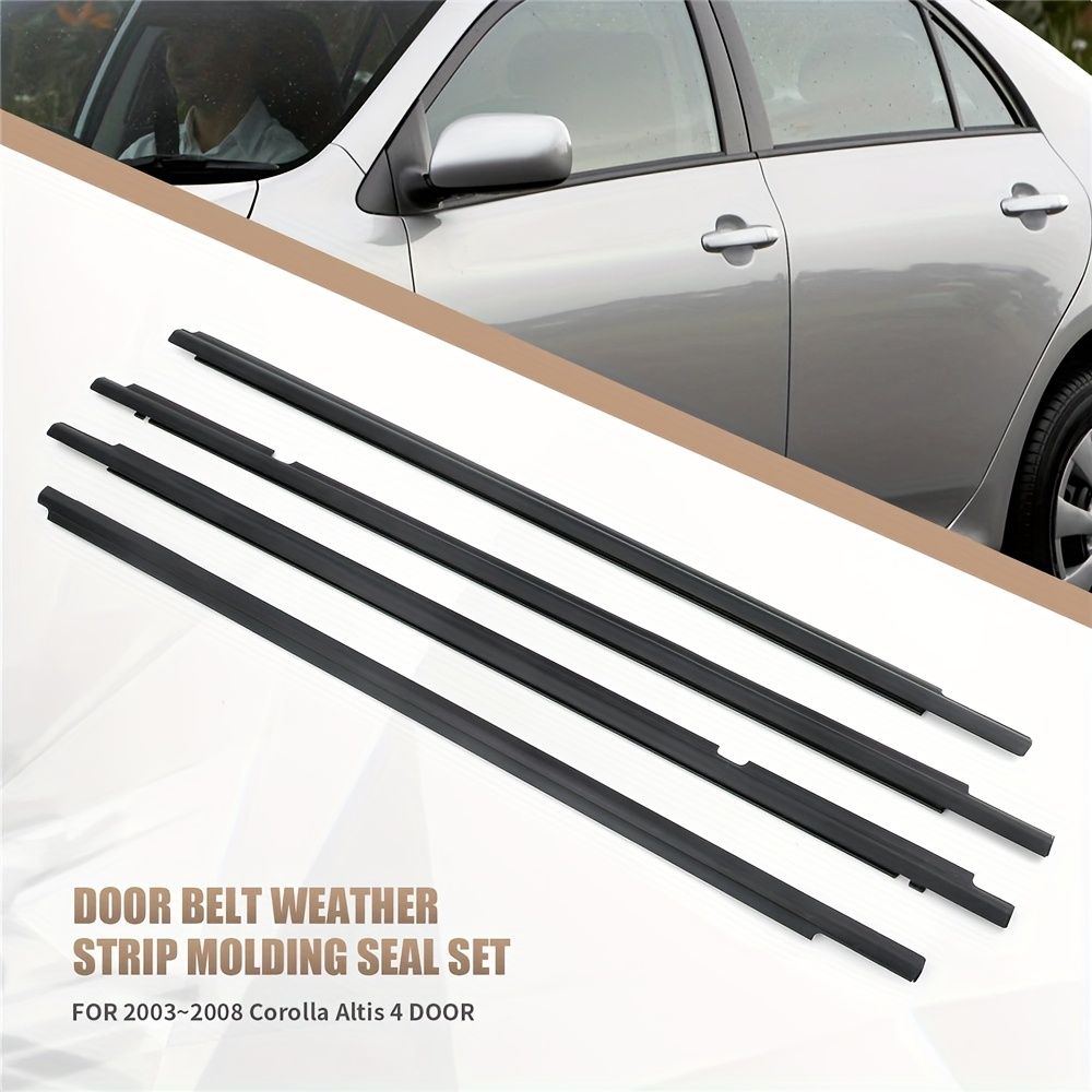 Lqito Weatherstrip Window Moulding Trim Seal Belt Kit with Rocker Tool