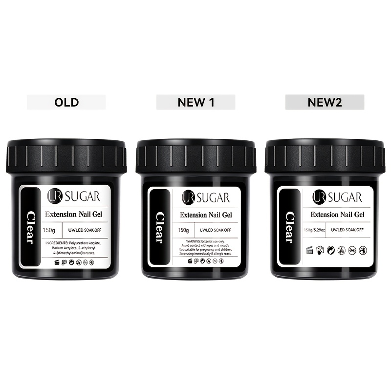 UR SUGAR 150g Удължаващ френски акрилен гел за отстраняване с LED, камуфлажен цвят, твърд гел желе, бързосъхнещ гел за изграждане и удължаване на ноктите