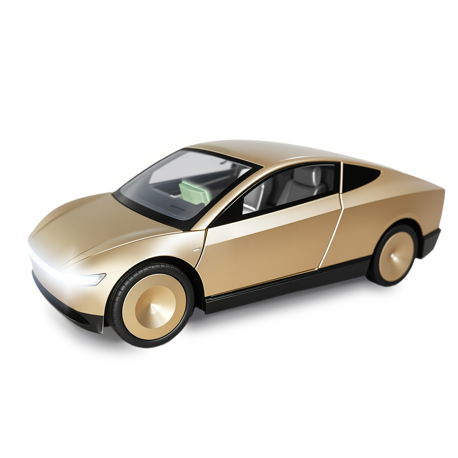 TEMU 1/24 Diecast Taxi Alloy Model Car, Pull Back Toy, With Light And Sound, 4 Opening Parts (doors/hood/trunk), For Kids Age 6 Years And Up