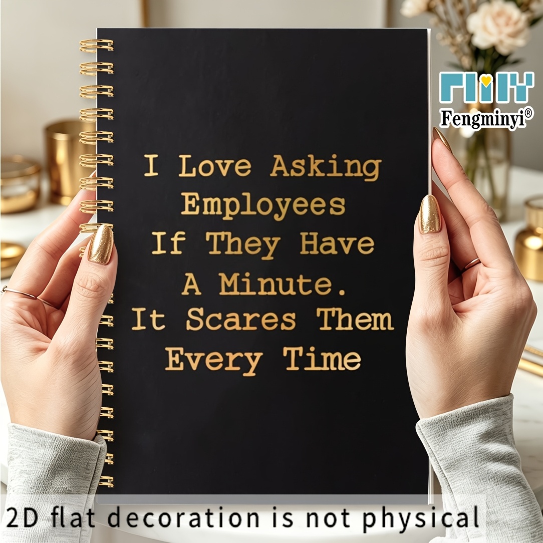 TEMU 1pc I Love 5.5 X 8.3 In With Funny Notebooks For Work, Funny Notebooks For Work, Premium -bound Hardcover. College School Supplies, Friend Gifts