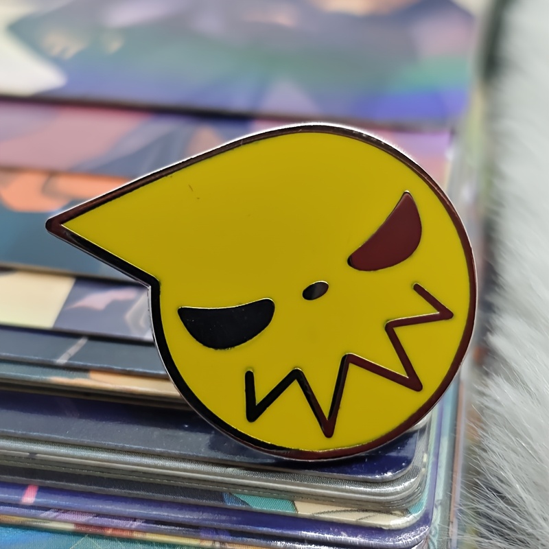 TEMU Cute Yellow Enamel Skull Brooch For Halloween Additions, Perfect For Decorating Clothes, Backpacks, Sweaters, And As Gifts For The Back-to-school And Graduation