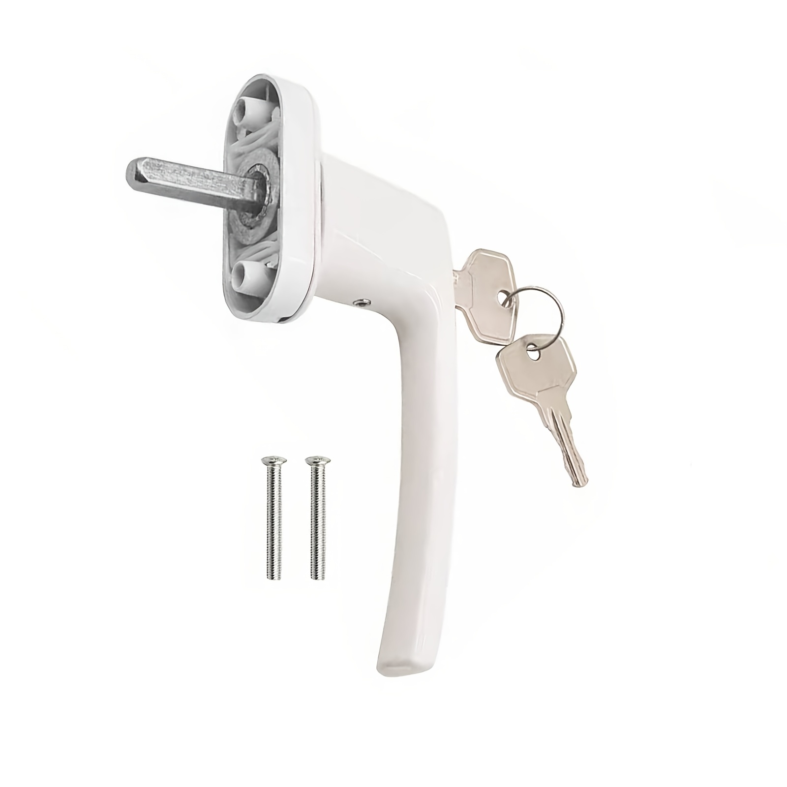 1 Set Thickened And Enlarged Plastic Steel Window Special Transmission Handle For Opening Outside, With Key Design, Handle Lock, Anti-theft, Smooth Operation