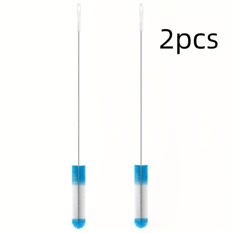 2pcs 54cm/21" Flexible Drain Pipe Cleaning Brush - Manual Non-electric Scrub Brush With Soft Bristles For Kitchen Sink, Shower, Bathtub Clog Removal, Design & Ergonomic Handle