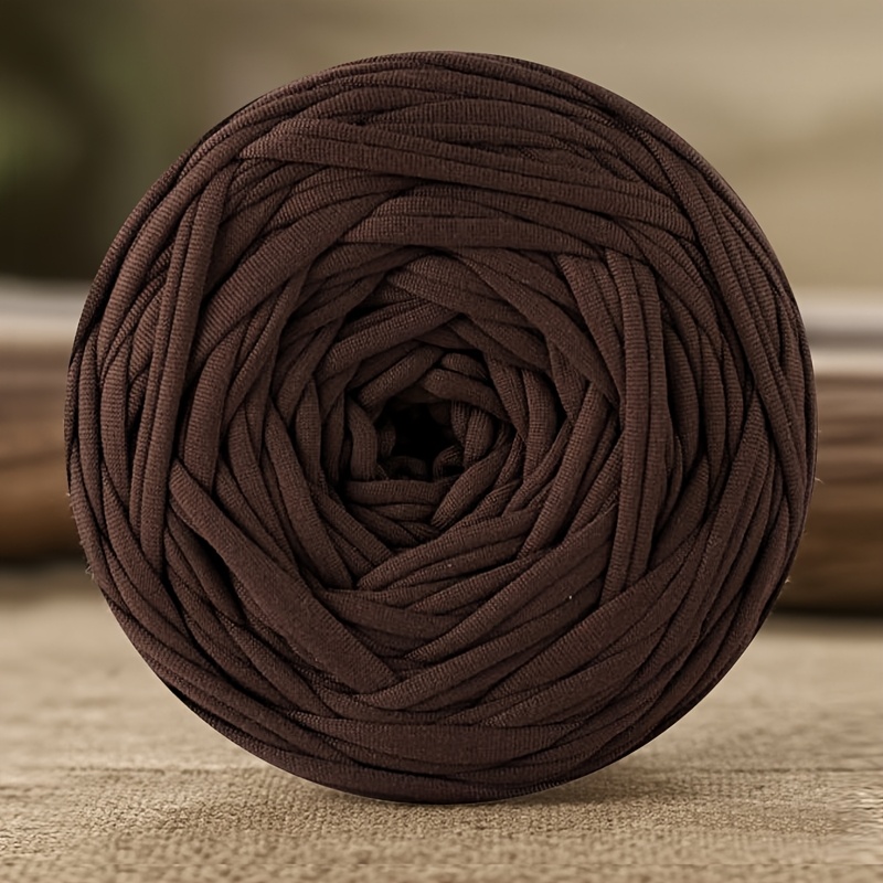 TEMU 1 Roll Of 280g Elastic Fabric Yarn, T-shirt Yarn, Woven Fabric Knitted Yarn For Crochet And Diy Woven Bags, Cushions, Handmade Crochet Projects,