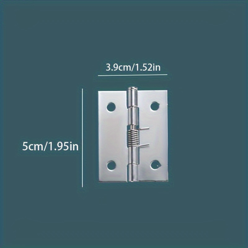 2pcs Door Closer Automatic Rebound Hinge Stainless Steel Spring Hinge Hinge Automatic Door Closing Return Hinge Factory
