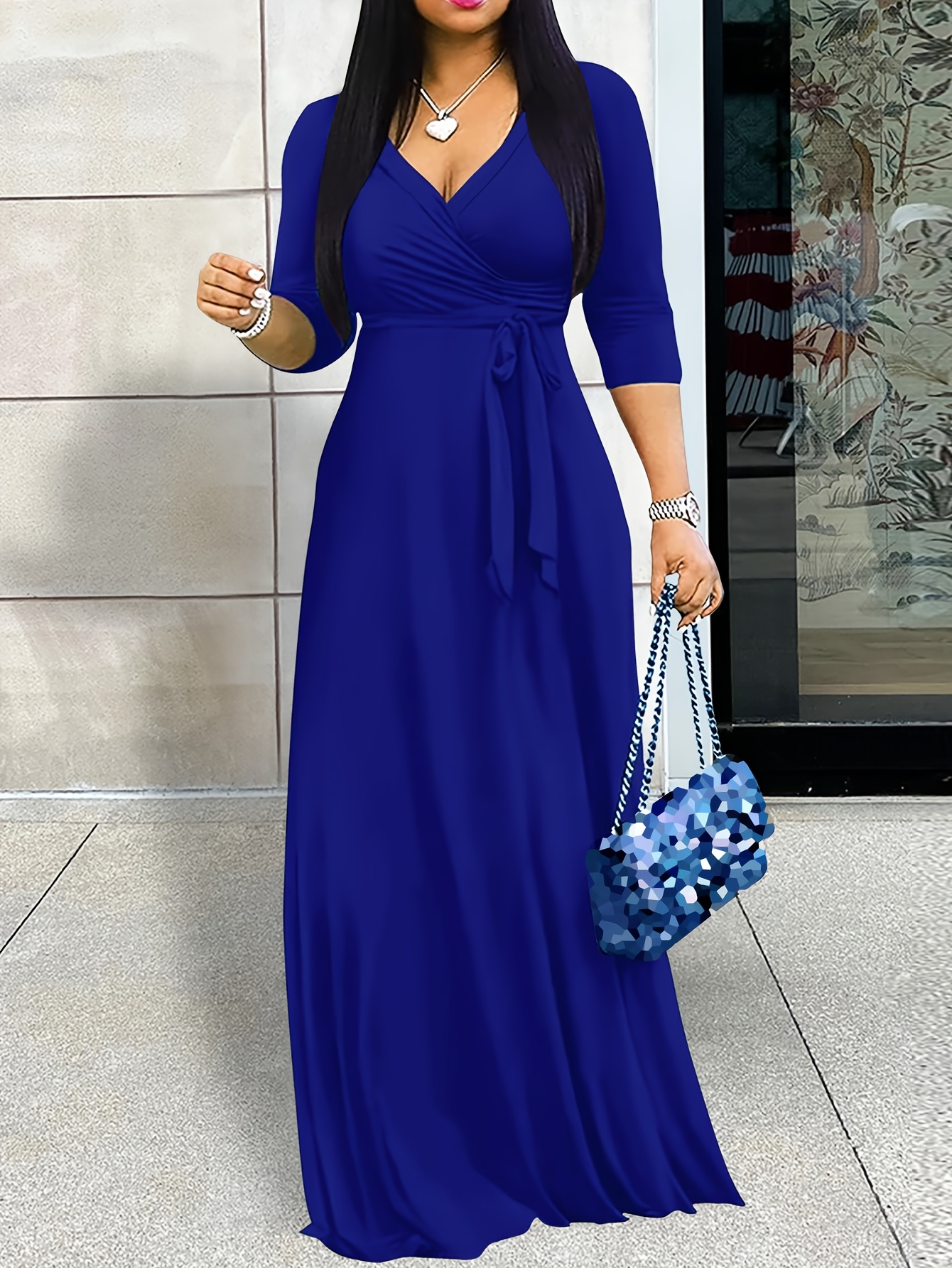 chinese dress ladies Aeris Tie-Front Backless Cotton-Poplin Maxi Dress in Lemon Yellow main image 0