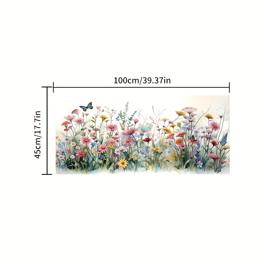 TEMU 2d Flat, 1pc 2d Papolin And Margaret Pattern Glass Stickers, Self-adhesive Demolding Stickers, Suitable For Bathrooms, Kitchens, Living Rooms,