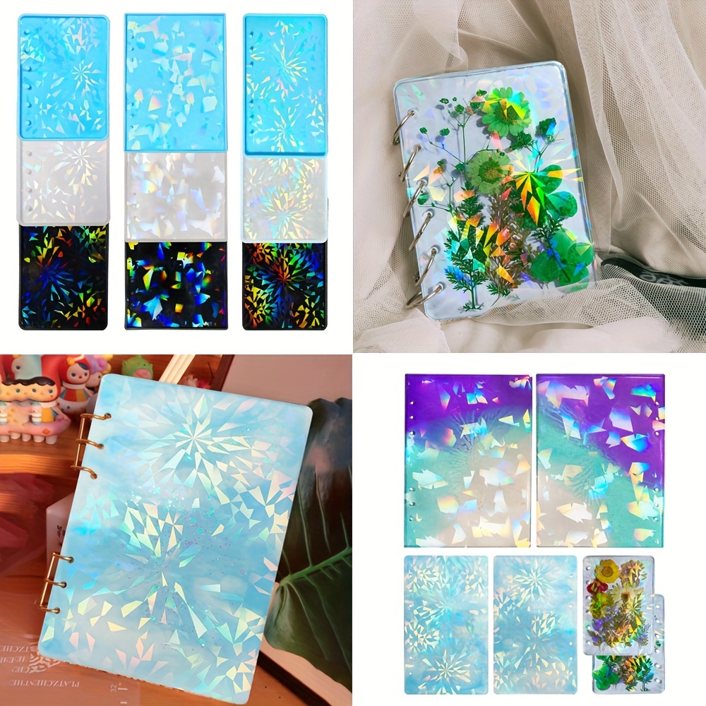 

1pcs Holographic Notebook Cover Resin Casting Molds Kit - A5 A6 A7 Sizes - Silicone Molds For Resin Notebook Covers - Back To School Supplies