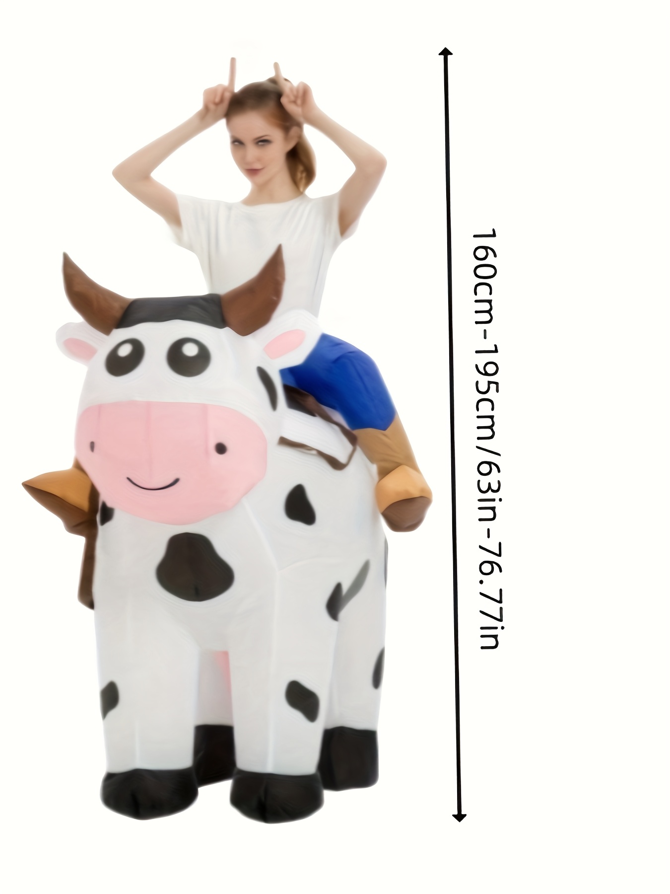 a set riding cow adult inflatable suit suitable holiday