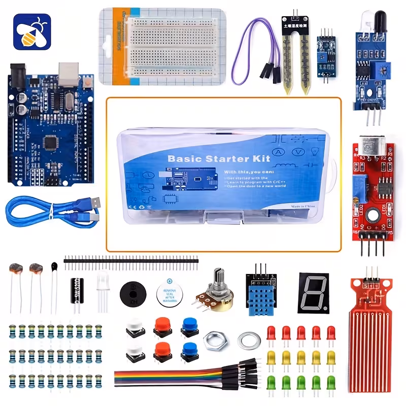 400 breadboard and development project starter kit r3 kit electronics sensors led potentiometer Product details 0