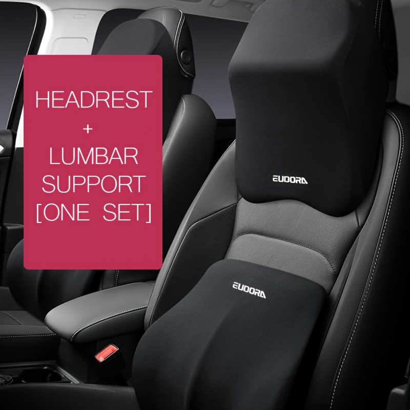 TEMU Car Headrest And Waistrest Interior Set